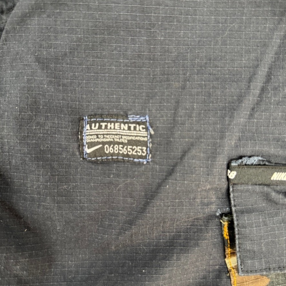 Nike SB Patchwork Ripstop Cargo Pants Camo Denim Navy Skateboarding Mens 30-32 - Picture 3 of 14